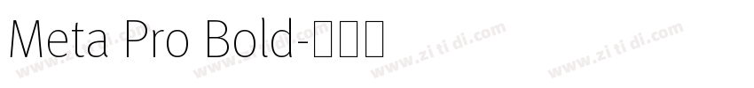 Meta Pro Bold字体转换